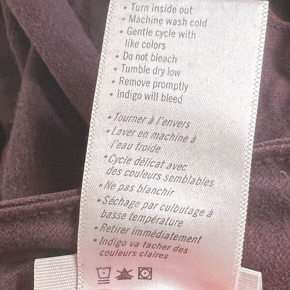 Paige Hoxton Ankle Jeans in Burgundy - Picture 9 of 16